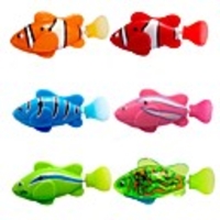 Bath Toy Water Toys Pet Toy Fish Doll Toy Bathtub Pool Toys Bath Toys Fish Plastic Electronic 6 pcs Summer for Toddlers,  Bathtime Gift for Kids Infants