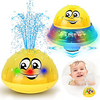 Bath Toys,  2 in 1 Induction Spray Water Toy Space UFO Car Toys with LED Light Musical,  Automatic Sprinkler Bathtub Toys Light Up Bath Toys for Kids Toddlers 1-3 miniinthebox