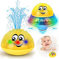 Bath Toys,  2 in 1 Induction Spray Water Toy Space UFO Car Toys with LED Light Musical,  Automatic Sprinkler Bathtub Toys Light Up Bath Toys for Kids Toddlers 1-3 miniinthebox