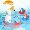 bath toys bathtub toy for toddlers kids babies 1 2 3 4 years old boys and girls,  1 floating penguin with music and led light,  2 squirting cute penguins toy baby bath toy birthday gift ideal color box miniinthebox