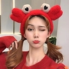 Bathroom Accessories Crab Headband Plush Cartoon Cute Hair Band Wash Face Headband One-pc miniinthebox