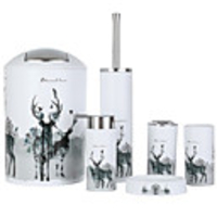 Bathroom Accessories Set 6 Pcs Toilet Brush Soap Dish Trash Can Toothbrush Cup Soap Dispenser Bathroom Accessory Set