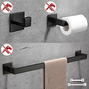 Bathroom Accessory Set / Toilet Paper Holder / Robe Hook New Design / Self-adhesive / Creative Contemporary / Modern Stainless Steel / Low-carbon Steel / Metal 5pcs / 4pcs / 2pcs - Bathroom Wall miniinthebox