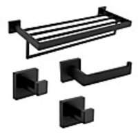 Bathroom Accessory Set Premium Design / Creative Contemporary / Modern Stainless Steel / Stainless Steel / Iron / Metal 4pcs - Bathroom Wall Mounted