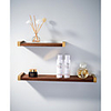 Bathroom Accessory Sets Black Walnut Bathroom Shelf 2 Sizes Toilet Cosmetic Storage Rack Vanity Wall Towel Rack Pole