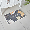 Bathroom Bath Mats Blue Creative Absorbent Bathroom Rug Special Material Cute