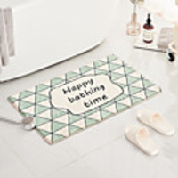 Bathroom Bath Mats Dark Yellow Creative Absorbent Bathroom Rug Special Material Cute