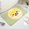 Bathroom Bath Mats Light Green Creative Absorbent Bathroom Rug Bamboo,  Cotton Blend Cute