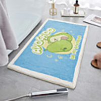 Bathroom Bath Mats Light Yellow Creative Absorbent Bathroom Rug Special Material Cute