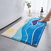 Bathroom Bath Mats Warm White Creative Absorbent Bathroom Rug Special Material Non Slip