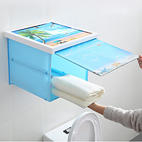 Bathroom Mural Storage Cabinet Plastic Storage Cabinet Waterproof Folding Mural Cabinet