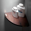 Bathroom Shelf Bathroom Creative Wall Mounted Shelf Black Walnut Solid Wood Wall Decoration Bathroom Corner Rack
