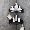 Bathroom Shelf Shelves Space Aluminum Brushed Nickel Wall Mount Triangle Shower Candy Storage Rack Bath Accessories Single Layer