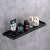Bathroom Shelf Space Aluminum Black Shelf 1 - pc Bathroom Wall Mounted