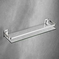 Bathroom Shelf Wall Mount Design / Cool Modern Glasses / Stainless Steel 1Set 44CM Length