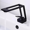 Bathroom Sink Faucet - Black White Gold Wall Mount Electroplated Centerset Single Handle One HoleBath Taps