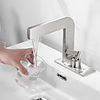 Bathroom Sink Faucet - Centerset Nickel Brushed Deck Mounted Single Handle One HoleBath Taps