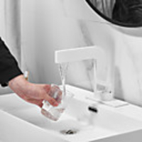 Bathroom Sink Faucet - Centerset Painted Finishes Deck Mounted Single Handle One HoleBath Taps