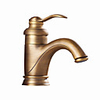 Bathroom Sink Faucet - Floor Standing Antique Brass / Antique Copper Centerset Single Handle One HoleBath Taps