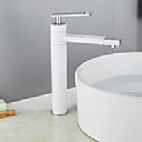 Bathroom Sink Faucet - Rotatable Electroplated Centerset Single Handle One HoleBath Taps