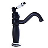 Bathroom Sink Faucet - Rotatable Oil-rubbed Bronze Centerset One Hole / Single Handle One HoleBath Taps