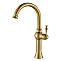 Bathroom Sink Faucet - Standard Antique Brass Vessel One Hole / Single Handle One HoleBath Taps