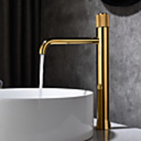 Bathroom Sink Faucet - Standard Chrome / Electroplated Centerset Single Handle One HoleBath Taps