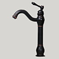 Bathroom Sink Faucet - Standard Oil-rubbed Bronze Widespread One Hole / Single Handle One HoleBath Taps