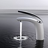 Bathroom Sink Faucet - Thermostatic Chrome Deck Mounted Single Handle One HoleBath Taps / Brass