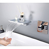 Bathroom Sink Faucet - Wall Mount / Waterfall Chrome Mount Inside Wall mountedBath Taps