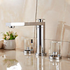 Bathroom Sink Faucet - Wall Mount Chrome Centerset Single Handle One HoleBath Taps