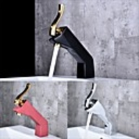 Bathroom Sink Faucet - Wall Mount Chrome Centerset Single Handle One HoleBath Taps