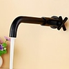 Bathroom Sink Faucet - Wall Mount Electroplated Wall Installation Single Handle One HoleBath Taps,  Cold/Hot Water Only