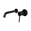 Bathroom Sink Faucet - Wall Mount Oil-rubbed Bronze Wall Mounted Single Handle Two HolesBath Taps