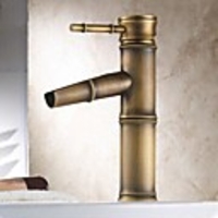 Bathroom Sink Faucet - Waterfall Antique Brass Centerset One Hole / Single Handle One HoleBath Taps