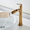 Bathroom Sink Faucet - Waterfall Antique Brass Centerset Single Handle One HoleBath Taps Brass