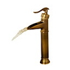 Bathroom Sink Faucet - Waterfall Antique Lovely Bronze Centerset One Hole / Single Handle One HoleBath Taps