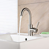Bathroom Sink Faucet - Waterfall Brushed Centerset Single Handle One HoleBath Taps