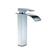 Bathroom Sink Faucet - Waterfall Chrome Centerset Single Handle One HoleBath Taps