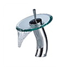 Bathroom Sink Faucet - Waterfall Chrome Vessel One Hole / Single Handle One HoleBath Taps / Brass