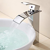 Bathroom Sink Faucet - Waterfall Chrome Vessel One Hole / Single Handle One HoleBath Taps