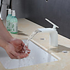 Bathroom Sink Faucet - Waterfall Electroplated / Painted Finishes Centerset Single Handle One Hole Bath Vanity Vessel Sink Mixer Taps Contemporary Deck Mounted White / Chrome /Black Basin Faucet