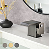 Bathroom Sink Faucet - Waterfall Electroplated Centerset Single Handle One HoleBath Taps