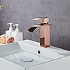 Bathroom Sink Faucet - Waterfall Electroplated Centerset Single Handle One HoleBath Taps