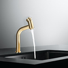 Bathroom Sink Faucet - Waterfall Nickel Brushed / Electroplated Centerset Single Handle One HoleBath Taps