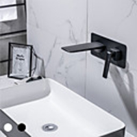Bathroom Sink Faucet - Waterfall Painted Finishes Other Wall mountedBath Taps