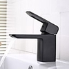 Bathroom Sink Faucet - Widespread / Design Black Deck Mounted Single Handle One HoleBath Taps