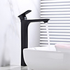 Bathroom Sink Faucet - Widespread Black Centerset Single Handle One HoleBath Taps
