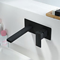 Bathroom Sink Faucet - Widespread Black Other Single Handle One HoleBath Taps