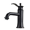 Bathroom Sink Faucet - Widespread Electroplated / Black Centerset Single Handle One HoleBath Taps